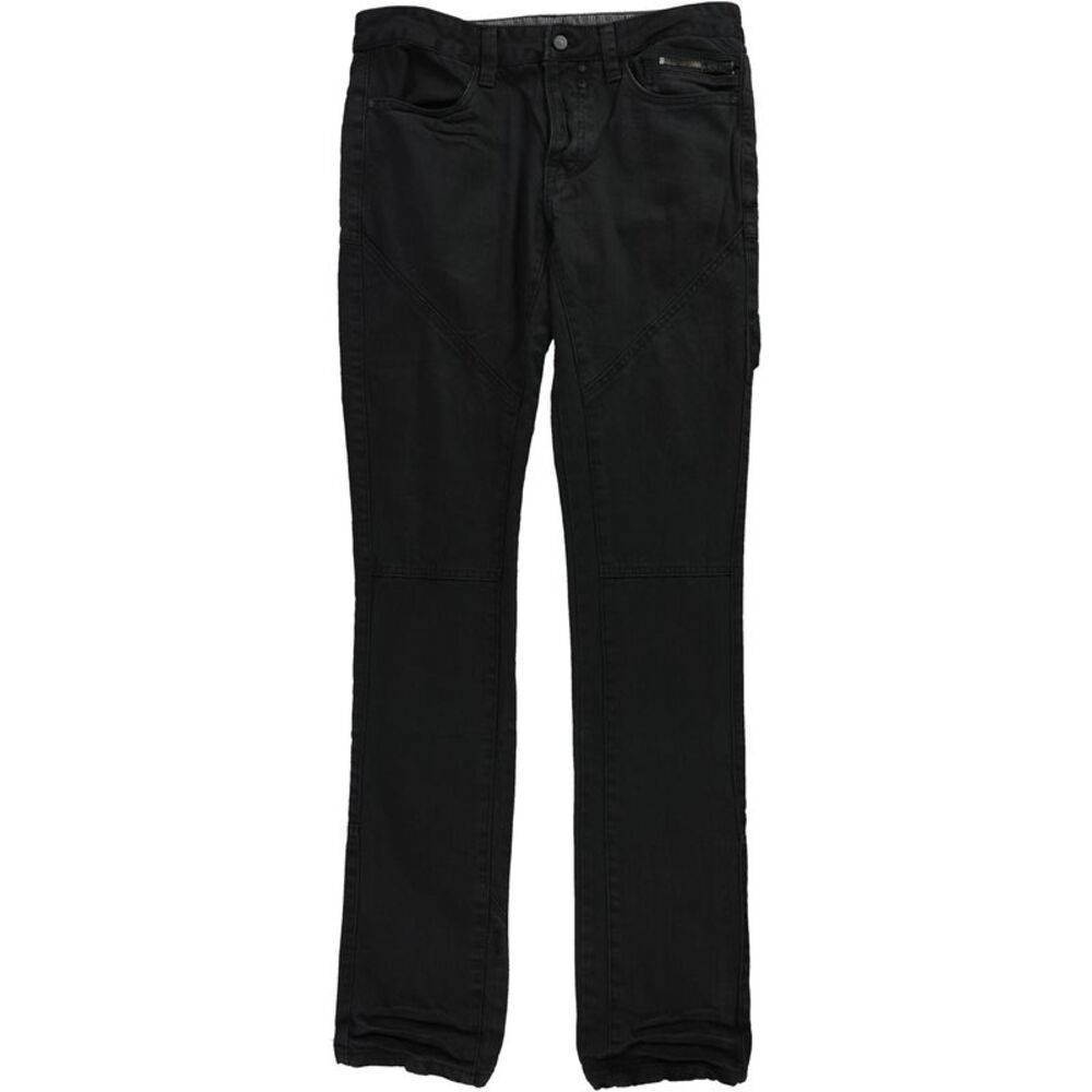 Rogue State Mens Denim Tapered Slim Jeans, Black, 29W x 34L, DM